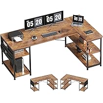 Amazon | YeTom l字デスク ゲーミングデスク デスク 幅150cm pc